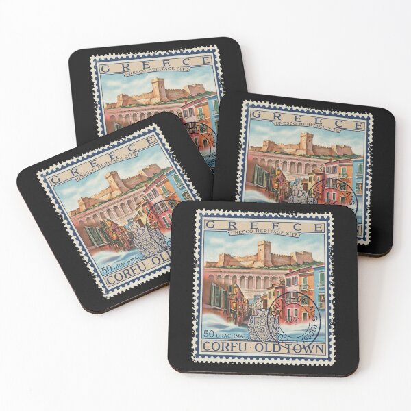 Item preview, Corfu Old Town Venetian Fortress Stamp Sticker designed and sold by stickercuffs.