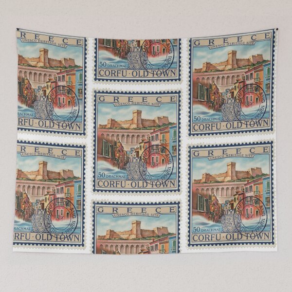 Item preview, Corfu Old Town Venetian Fortress Stamp Sticker designed and sold by stickercuffs.