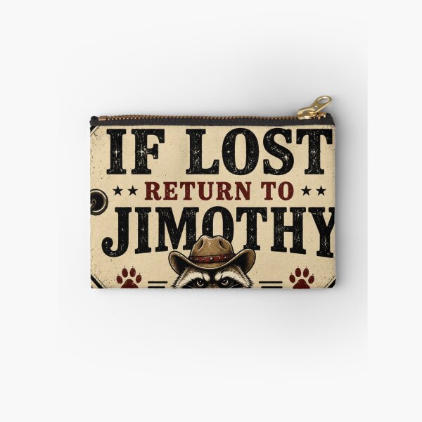 Item preview, If Lost Return to Jimothy Funny Raccoon T-Shirt – Vintage Tag Meme Design Trash Panda Humor designed and sold by Artimax-Studio.