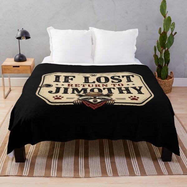 Item preview, If Lost Return to Jimothy Funny Raccoon T-Shirt – Vintage Tag Meme Design Trash Panda Humor designed and sold by Artimax-Studio.