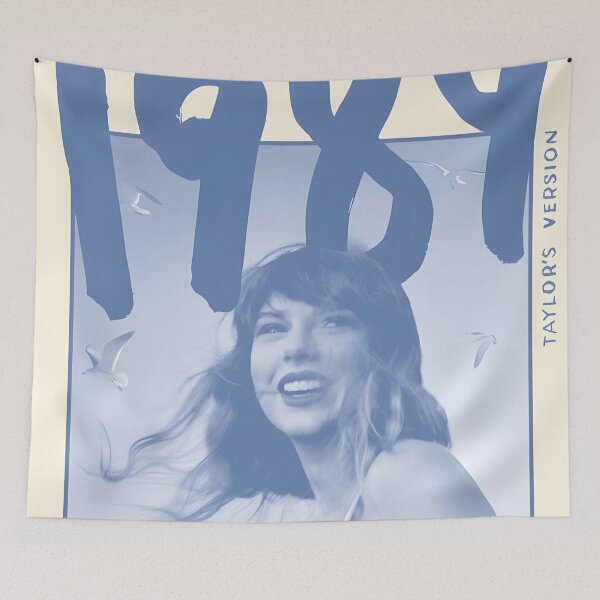 Item preview, Vintage Blue Indie Pop Portrait Poster – Retro Music Inspired Aesthetic designed and sold by VolkmanMateo.