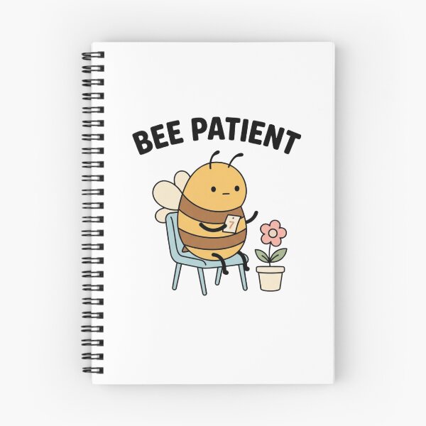 Item preview, Bee Patient Cute Retro Bee Pun designed and sold by GoofyShopp.