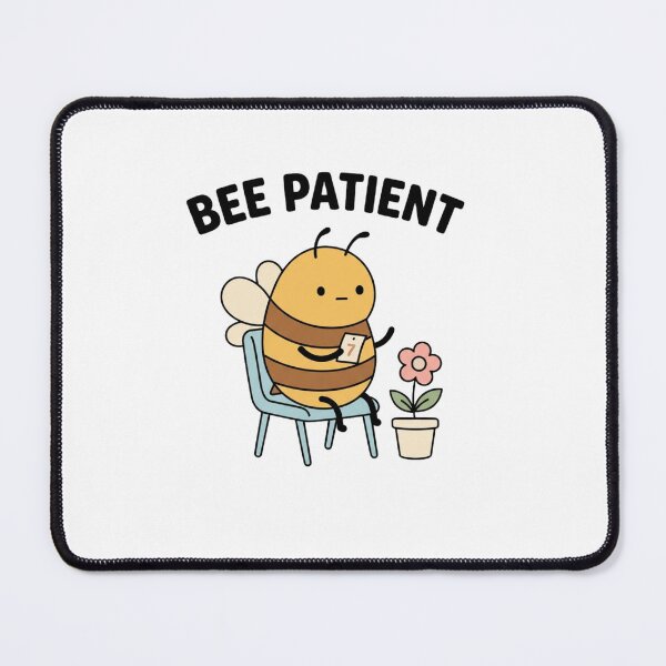 Item preview, Bee Patient Cute Retro Bee Pun designed and sold by GoofyShopp.