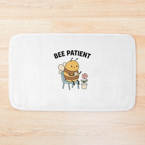 Item preview, Bee Patient Cute Retro Bee Pun designed and sold by GoofyShopp.