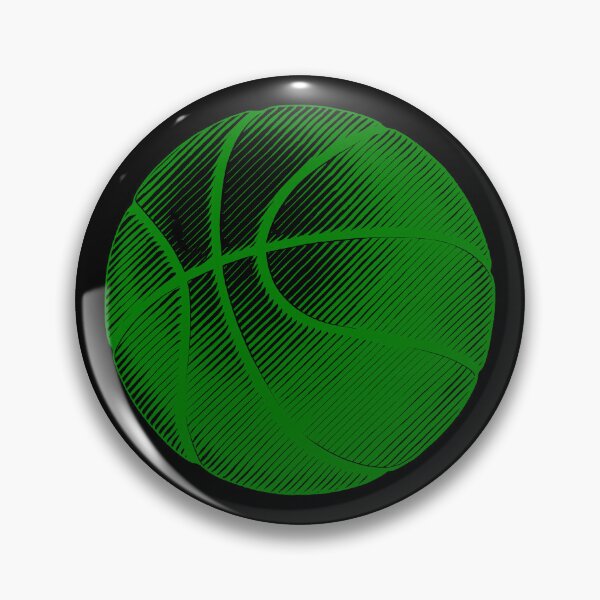 Item preview, Green Basketball Line Art Illustration designed and sold by pattern-archive.