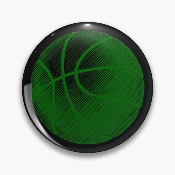 Item preview, Dark Green Basketball Line Art Illustration designed and sold by pattern-archive.