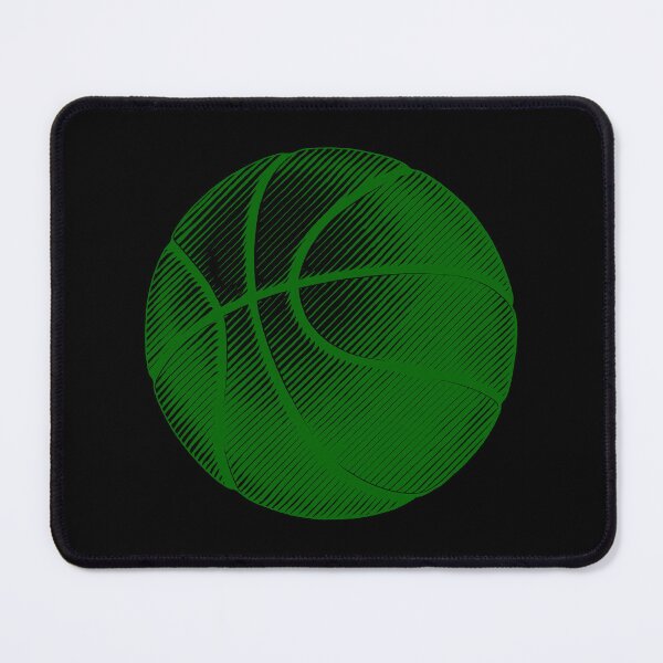 Item preview, Dark Green Basketball Line Art Illustration designed and sold by pattern-archive.