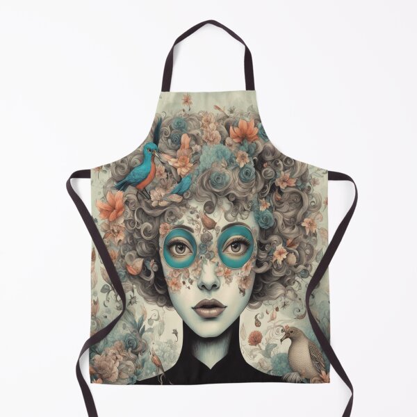 Item preview, Art Nouveau Nature Portrait with Floral Harmony designed and sold by FotoworldEdel.