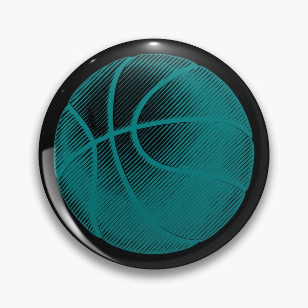 Item preview, Teal Basketball Line Art Illustration designed and sold by pattern-archive.