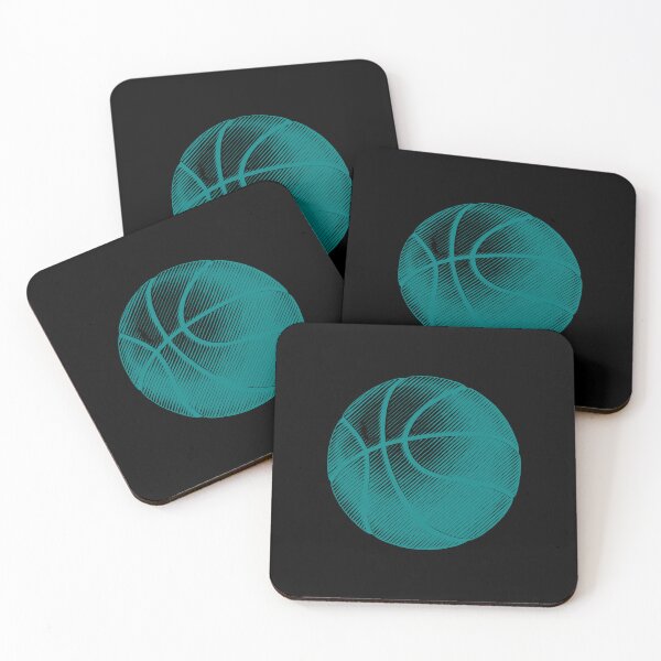 Item preview, Teal Basketball Line Art Illustration designed and sold by pattern-archive.
