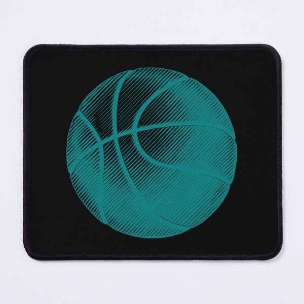 Item preview, Teal Basketball Line Art Illustration designed and sold by pattern-archive.