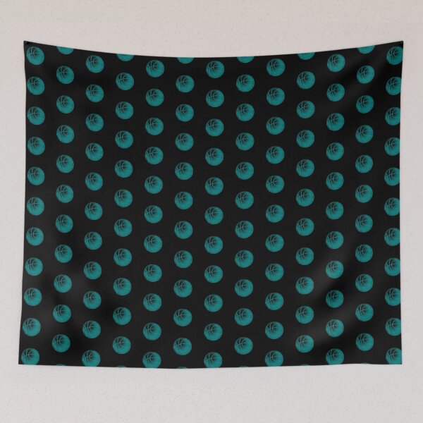 Item preview, Teal Basketball Line Art Illustration designed and sold by pattern-archive.
