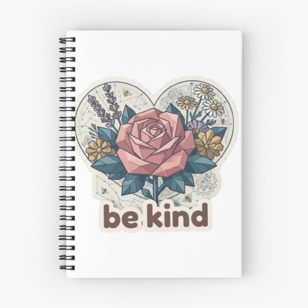 Item preview, Be Kind colourful flowers designed and sold by Red Canvas.