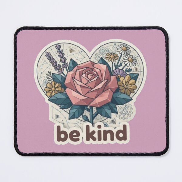 Item preview, Be Kind colourful flowers designed and sold by Red Canvas.