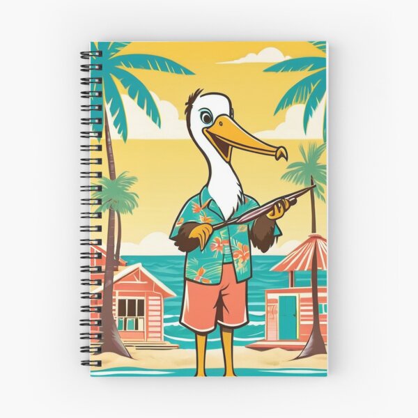 Item preview, Art - Stylized Pelican, Vintage Beachside Illustration designed and sold by World-Pets.