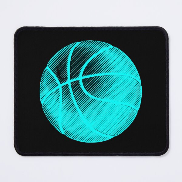 Item preview, Cyan Basketball Line Art Illustration designed and sold by pattern-archive.