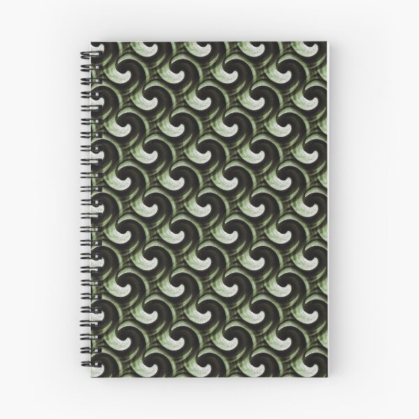 Item preview, Retro Circle Swirl Wave in Two Tone Green designed and sold by Artistestella.