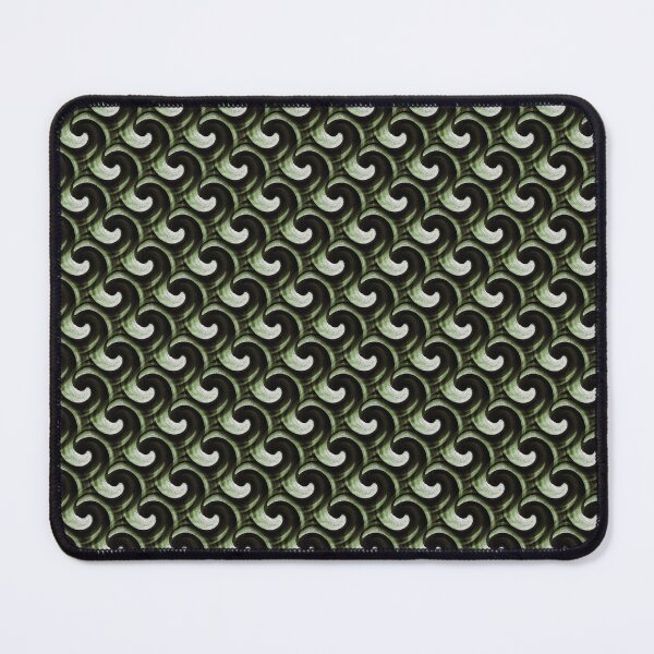 Item preview, Retro Circle Swirl Wave in Two Tone Green designed and sold by Artistestella.