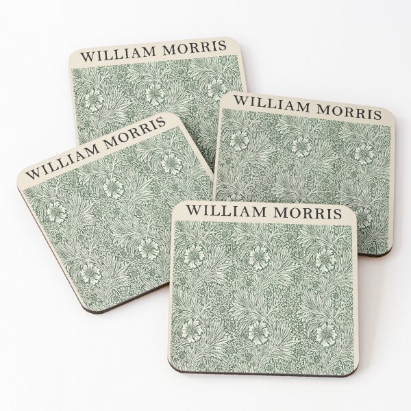 Item preview, William Morris Vintage Green Flower Pattern Exhibition designed and sold by FaizArtShop.