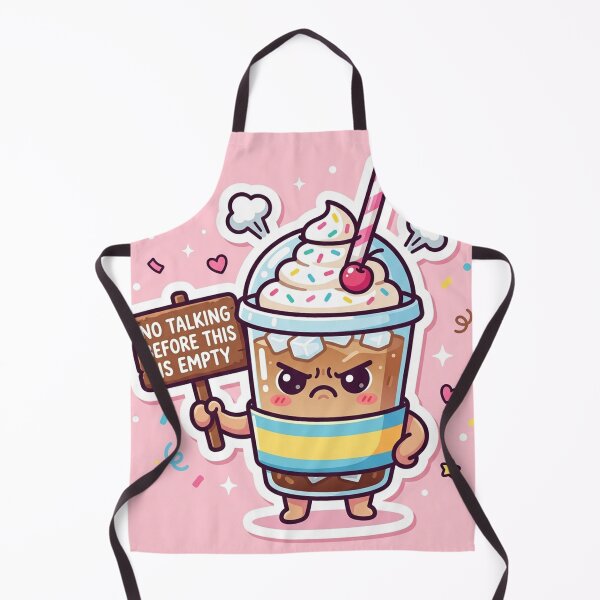 Item preview, Angry Iced Coffee No Talking Kawaii Sticker designed and sold by NiceArtsPlace.
