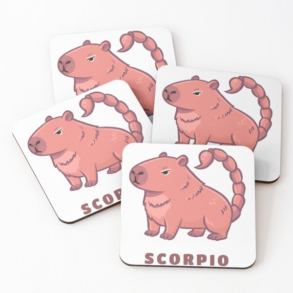 Item preview, Scorpio Capybara Zodiac | Kawaii Astrology Animal designed and sold by Iqrapixels.