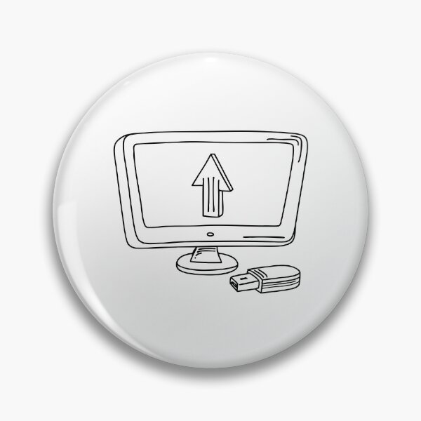 Item preview, A USB lying beside a computer monitor showing an uploading screen designed and sold by rasagamastore.