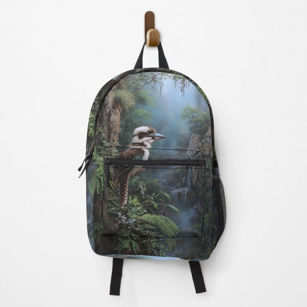 Item preview, A Kookaburra perched near waterfalls, Birds in Motion designed and sold by CDC40.