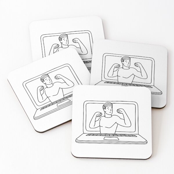 Item preview, A paused training video on a laptop showing an uppercut frame designed and sold by rasagamastore.
