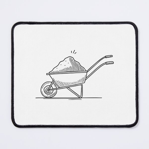Item preview, A soil loaded wheelbarrow stopped midway on an incline designed and sold by rasagamastore.