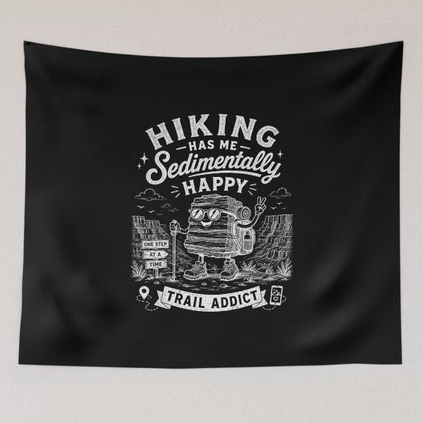Item preview, Hiking has me sedimentally happy  designed and sold by Peerless-Prime.