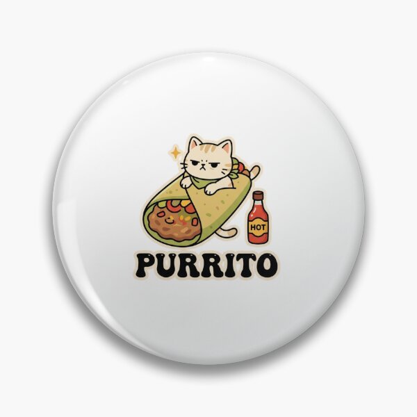 Item preview, Purrito Cute Cat Burrito Pun designed and sold by GoofyShopp.