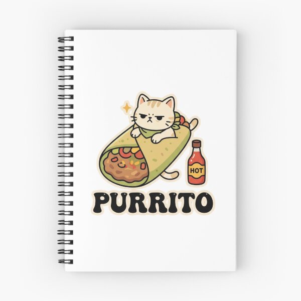 Item preview, Purrito Cute Cat Burrito Pun designed and sold by GoofyShopp.