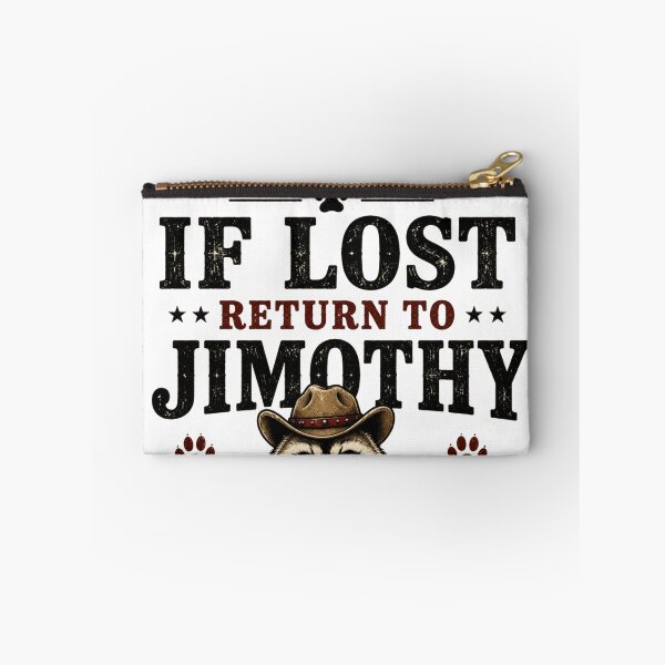Item preview, If Lost Return to Jimothy Raccoon T-Shirt – Vintage Tag Meme Design Trash Panda Humor designed and sold by Artimax-Studio.