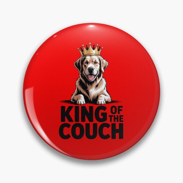 Item preview, GOLDEN RETRIEVER - KING OF THE COUCH designed and sold by 123ks.