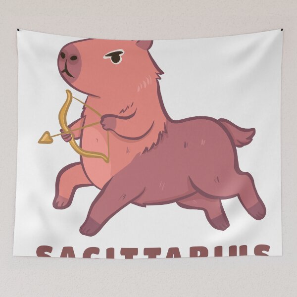 Item preview, Cute Sagittarius Capybara Zodiac | Kawaii Astrology Animal designed and sold by Iqrapixels.