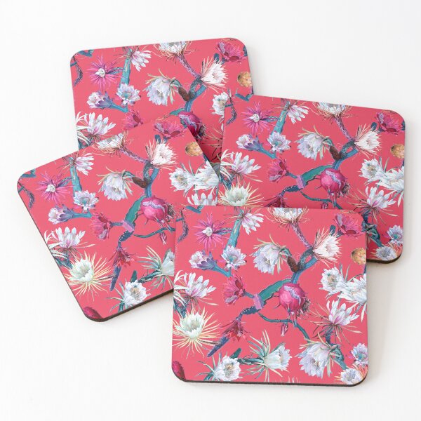 Item preview, Cactus Flowers (raspberry sorbet setting) designed and sold by Reinvented Decors.