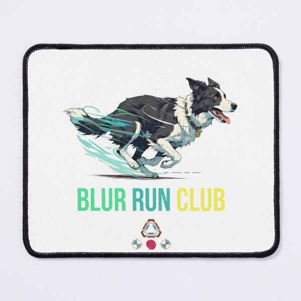 Item preview, Blur Run Club - Dynamic Border Collie Sprint Art designed and sold by Whimsy Trail Co.