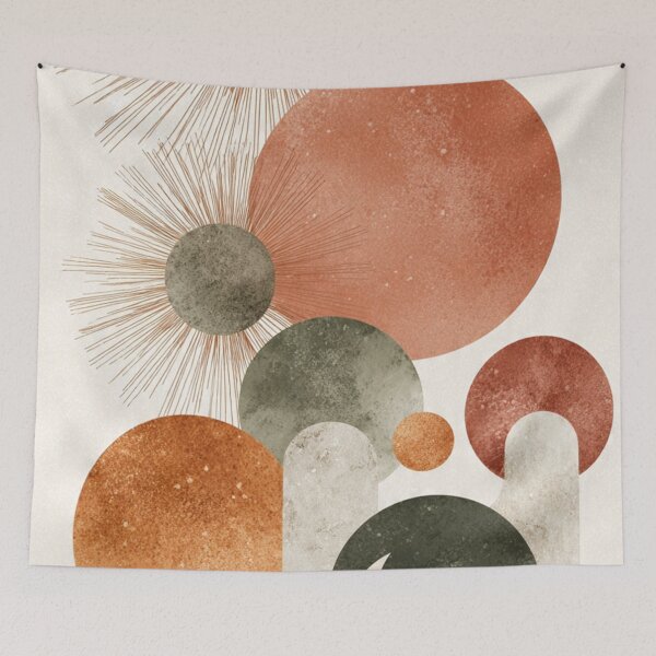 Item preview, Multiple Boho Suns - Boho Chic Design Terracotta Sage designed and sold by DkSpirit.