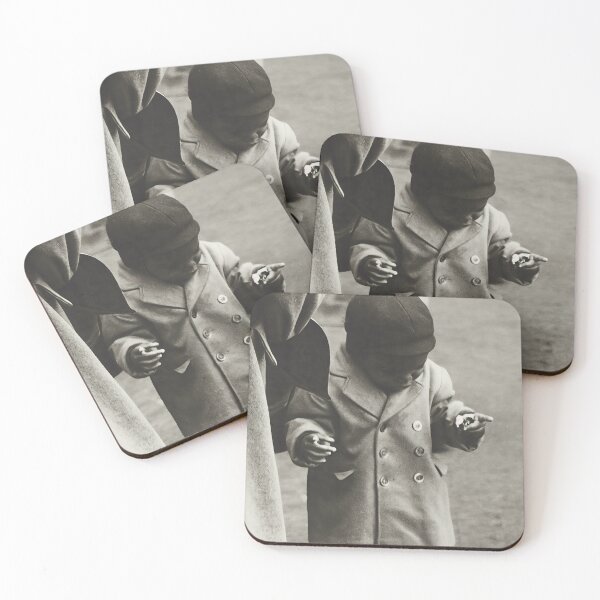 Item preview, Big little man, African American little boy black and white portrait photograph designed and sold by Astrid Arkhangelsky.
