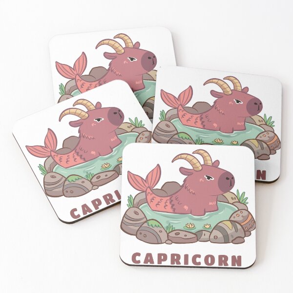 Item preview, Cute Capricorn Capybara Zodiac | Kawaii Astrology Animal designed and sold by Iqrapixels.
