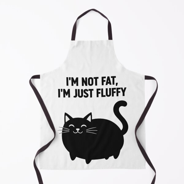 Item preview, Fluffy Black Cat Chubby Feline Humor designed and sold by Amir Faysal.