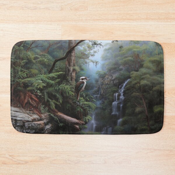 Item preview, A Kookaburra perched near waterfalls, Birds in Motion designed and sold by CDC40.