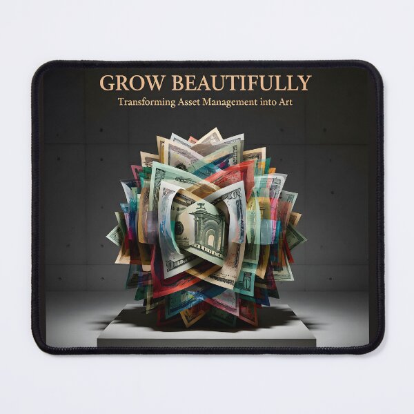 Item preview, Grow Beautifully Asset Management Art Print: Complex Currency Geometric Poster designed and sold by Creative-RE.