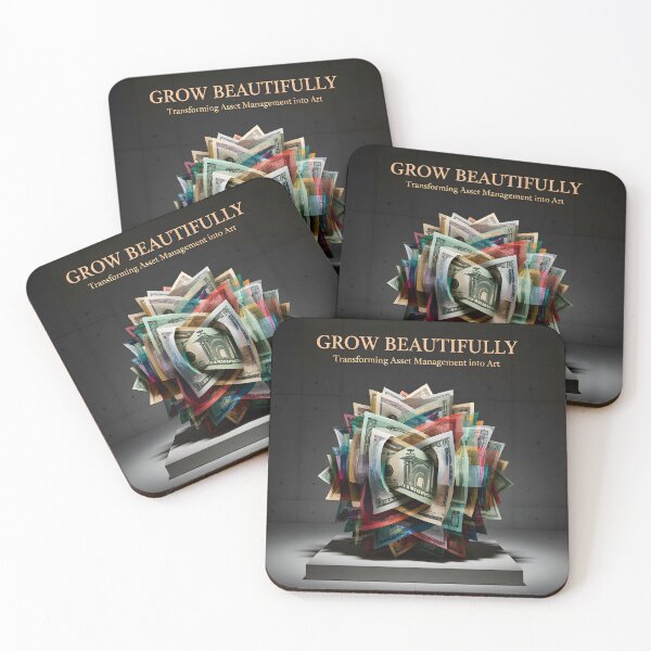 Item preview, Grow Beautifully Asset Management Art Print: Complex Currency Geometric Poster designed and sold by Creative-RE.
