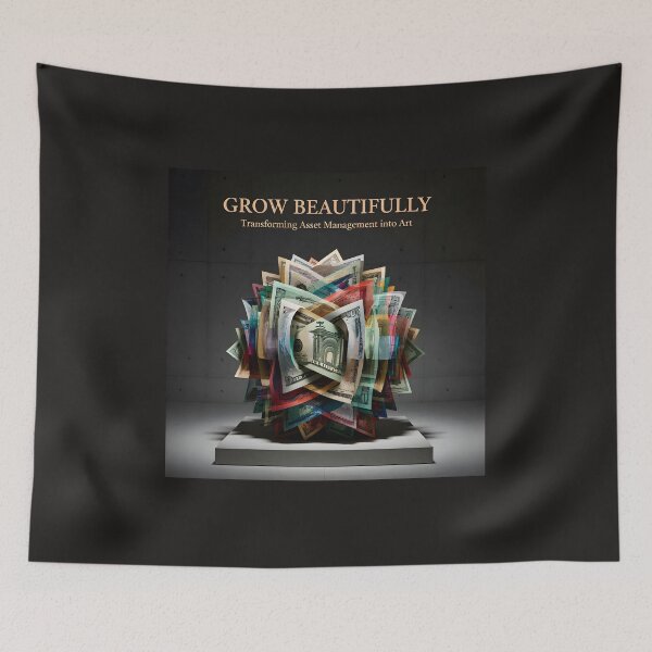 Item preview, Grow Beautifully Asset Management Art Print: Complex Currency Geometric Poster designed and sold by Creative-RE.