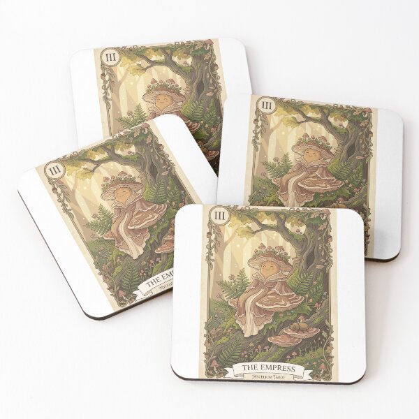 Item preview, Empress Mushroom Tarot Card Mycelium Art designed and sold by SMARTKIT  DESIGNAGENCY.
