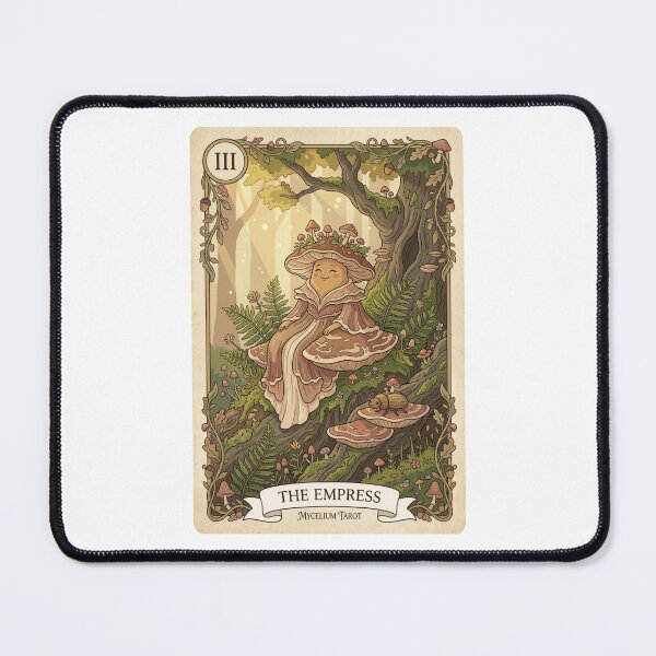 Item preview, Empress Mushroom Tarot Card Mycelium Art designed and sold by SMARTKIT  DESIGNAGENCY.