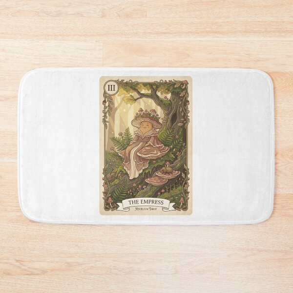 Item preview, Empress Mushroom Tarot Card Mycelium Art designed and sold by SMARTKIT  DESIGNAGENCY.