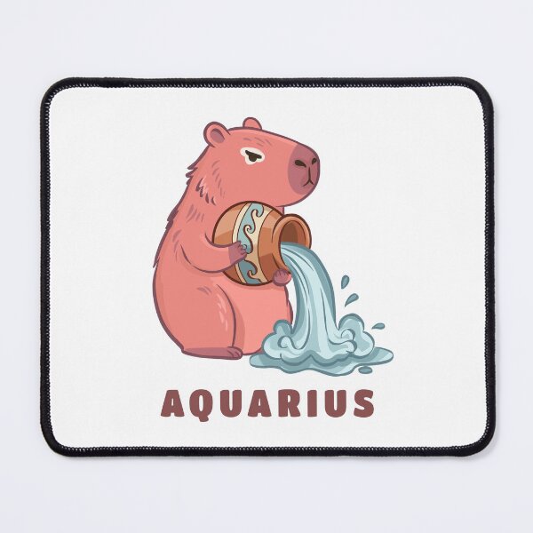 Item preview, Cute Aquarius Capybara Zodiac | Kawaii Astrology Animal designed and sold by Iqrapixels.