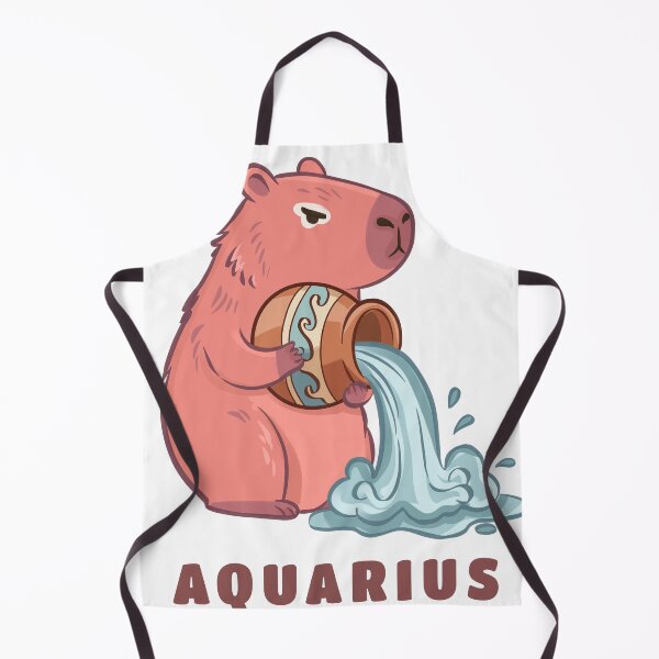 Item preview, Cute Aquarius Capybara Zodiac | Kawaii Astrology Animal designed and sold by Iqrapixels.